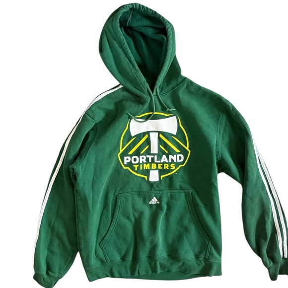 Adidas Portland Timbers Green Hoodie Large - Picture 1 of 5
